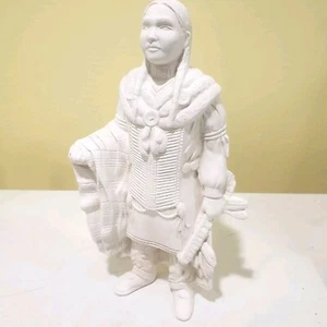 Ceramic Bisque FIRED READY TO PAINT"Native American 9.5" Warrior Chief Southwest - Picture 1 of 8