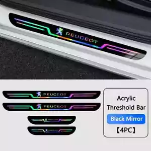 Pegatina protectora de tira de umbral de puerta de coche barra umbral acrílica para Peugeot 4 un. - Imagen 1 de 4