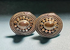 925 Sterlingsilber Knopfohrringe aus Smithsonian Shop - Bild 1 von 4