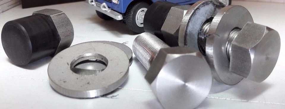 Land Rover Series 2 2a Windscreen Hinge Pivot Bolt Washer Nut Set Stainless x2 - Image 1 of 1