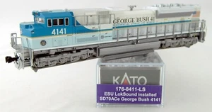 N Scale EMD SD70ACe w/DCC & Sound - UP "George Bush" #4141 - Kato #176-8411-LS - Picture 1 of 3