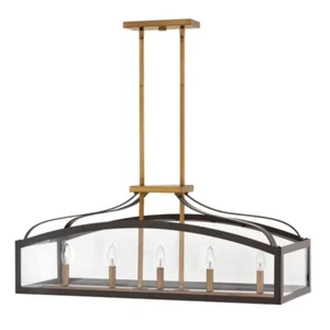 Hinkley Lighting 5 Light Clarendon Linear Chandelier, Bronze - 3416BZ - Picture 1 of 1