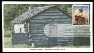 YOUTH BOOK CLASSICS LITTLE HOUSE ON THE PRAIRIE WILDER 1993 MYSTIC CACHET FDC UN - Picture 1 of 1