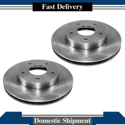 Set of 2 Rear DuraGo Brake Rotors For Pontiac Firebird 1981 1980 1979 - Image 1 of 3