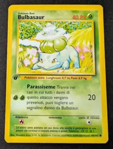 Bulbasaur 1st Edition Italian Base Set Common NM Pokémon 1999 - Picture 1 of 6