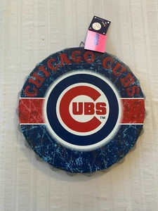 Chicago Cubs MLB Wall Bottle Cap Sign 13" Forever Collectibles Brand New - Picture 1 of 2