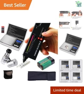 All-In-One Diamond Tester, High Precision Mini Scale & 60X Magnifying Glass Kit - Picture 1 of 11