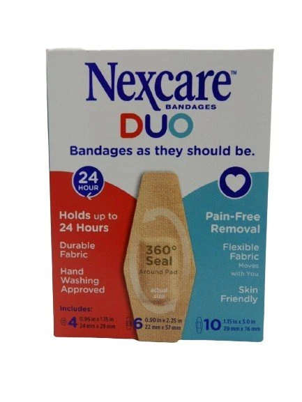 Nexcare Duo Flexible Fabric 20 Assorted Bandages Foto 1 de 1