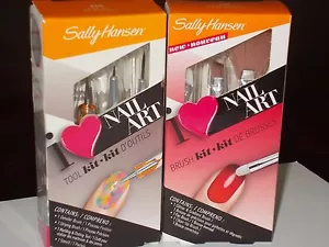 Sally Hansen Nailart Tool Kit und Brush Tool Kit 2 Sets 7 Werkzeuge One Price Neu - Bild 1 von 1