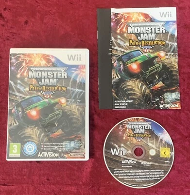 Monster Jam: Path Of Destruction Game For Nintendo Wii With Manual PAL - Image 1 of 3