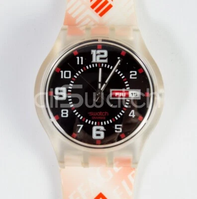 SWATCH SPECIAL 2007 - SUJK701C - Publicidad Eiffage (Toque Rubí) - Nuevo Foto 1 de 2