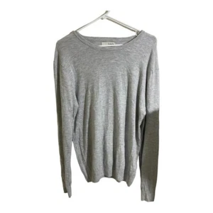 Hawker Rey Herren Pullover mit Rundhalsausschnitt. Grau meliert. Viskose Kaschmirmischung. Große - Bild 1 von 9