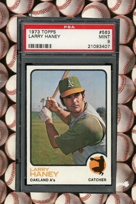 1973 TOPPS #563 LARRY HANEY PSA 9 - Image 1 of 2
