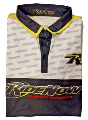 Throttle Threads Men's Ride Now Powersports Short Sleeve Polo Size 2XL - Image 1 of 4