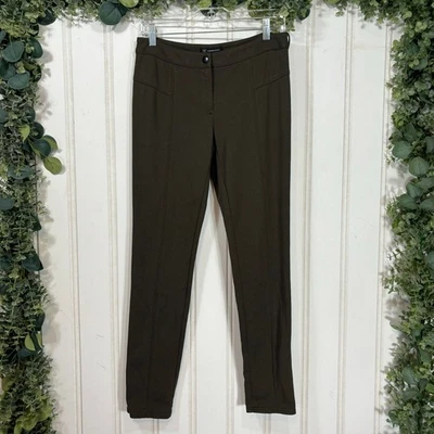 Calça de malha INC verde oliva ponte calça skinny carreira casual feminina tamanho 8 - Imagem 1 de 4