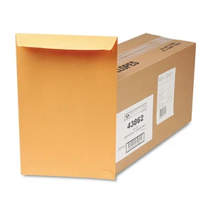 Quality Park Redi Seal Catalog Envelope 10 x 15 Brown Kraft 250/Box 43862 - Picture 1 of 4