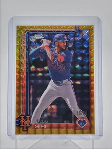 JOSE SIRI 2025 TOPPS CHROME GOLD GEOMETRIC REFRACTOR METS /50 Q3967 - Picture 1 of 2