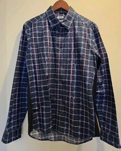 KENZO Paris Slim Fit Men's Long Sleeve Dress Shirt Multi-Color Size 42/ 16.5 - Picture 1 of 14
