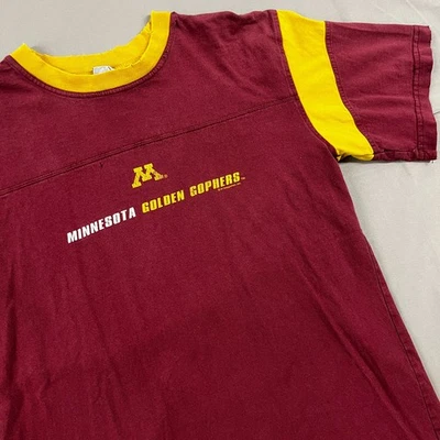 Vintage Minnesota Golden Gophers CSA Maroon/Yellow T-Shirt M - Image 1 of 4