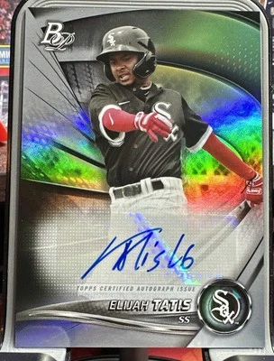 2022 Bowman Platinum Elijah Tatis Top Prospect Auto #TOP-19 White Sox - Image 1 of 2