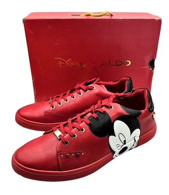 Zapatillas deportivas Aldo X Disney Cool Mickey Mouse para mujer talla 12 rojas Foto 1 de 4