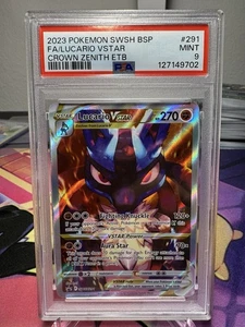 Lucario VSTAR SWSH291 SWSH: Sword & Shield Promo Cards Holo PSA 9 - Picture 1 of 2