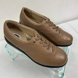 Zapatos cómodos Oxford Dr. Sholl's para mujer 4 ojos talla 8 M cuero tostado con cordones ¡NUEVOS! - Imagen 1 de 18