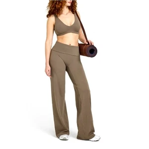 Oner Active Moss Brown SoftMotion Fold Over Straight Leg Bottoms Size L Regular - Picture 1 of 7