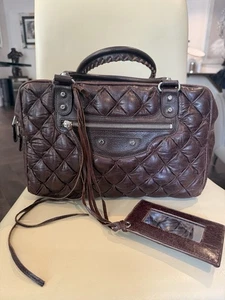 Balenciaga By Nicolas Chesquière Motorcross Bowling Bag - Picture 1 of 6