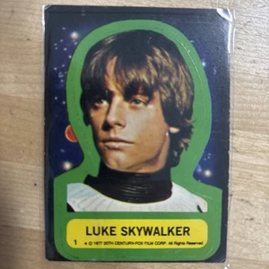Luke Skywalker 1977 Topps Star Wars Stickers #1 Rookie Card Check Pics - Picture 1 of 7