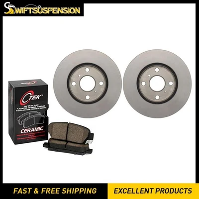 Juego de pastillas de freno de disco delanteras rotor de freno de disco C-Tek para Toyota Tercel 1991-1999 Foto 1 de 4