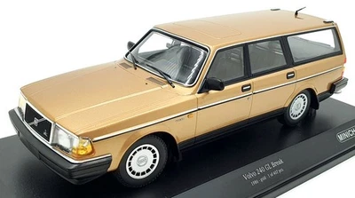 Minichamps 1/18 Scale Diecast 155 171415 - Volvo 240 GL Break 1986 - Gold - Image 1 of 4