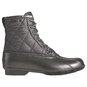 Sperry Saltwater Quilted Round Toe Duck Rain  Mens Grey Casual Boots STS23701 - Picture 1 of 5