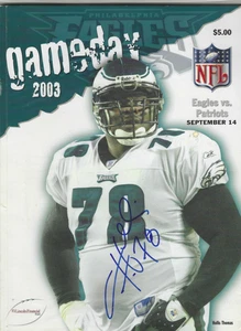Autogramm signed HOLLIS THOMAS Eagles Gameday Magazin 14.09.2003 mit COA - Bild 1 von 1