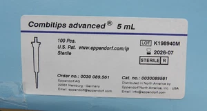 Eppendorf 0030089561 Combitips Advanced, Pipettenspitzen, 5 ml, steril, Menge: 100 - Bild 1 von 3