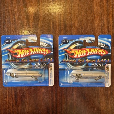 2005 HOT WHEELS FIRST EDITIONS SHORT CARD PROTOTIPO ALFA ROMEO B.A.T. 9 LOT OF 2 - Image 1 of 4