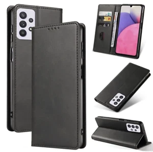 Flip Leather Phone Case for Samsung S23 S22 ULTRA S21 S20  Magnetic Wallet Cover - Picture 1 of 5