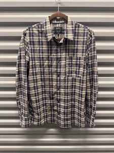 A.P.C. Flannel Shirt Mens Small Plaid Long Sleeve Button Down Casual 100% Cotton - Picture 1 of 7