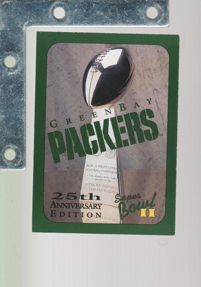 1991 Champion Cards Green Bay Packers Super Bowl II 25th PickFromListUpTo25%OFF - Image 1 of 1