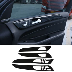 Cubierta de panel de puerta negra brillante moldura de estilo para Benz GLE GLS ML W166 2013-2019 - Imagen 1 de 9