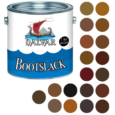 Halvar PU Bootslack GLÄNZEND Braun RAL 8000 - 8020 Yachtlack GFK & Kunststoff - Bild 1 von 4