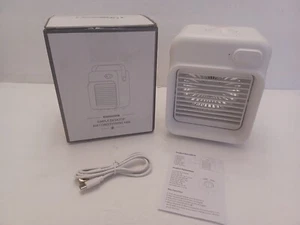 Rechargeable Fan Air Conditioner Small/Portable 6"X5"Desktop/Quiet/Personal NEW - Picture 1 of 7