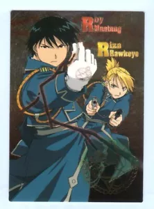 Tarjeta coleccionable especial SP24 Fullmetal Alchemist anime Roy Mustang Riza Hawkeye - Imagen 1 de 3