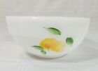 Vintage Fire King Oven Ware Milk Glass Bowl #7 Pear Fruit Design Gay Fad 6 inch