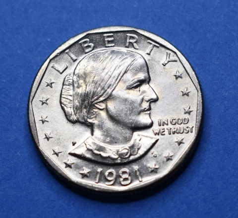 1981 P Susan B Anthony Dollar Uncirculated**Free Shipping** Cover
