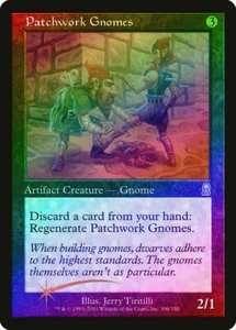 Patchwork Gnomes FOIL Odyssey NM Artifact Uncommon MAGIC MTG - Picture 1 of 1