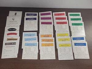 Harley-Davidson Monopoly Live To Ride Game Parts Pieces All 28 Property Deeds - Picture 1 of 4