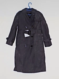 Cappotto NOS DSCP Garrison Collection All Weather nero trench donna 20S - Foto 1 di 6