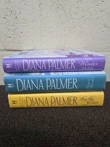Diana Palmer Book Lot of 3 Hardcover The Winter Man Big Sky Winter - Picture 1 of 12