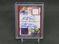2023 LEAF IN THE GAME USED MIKE RICHTER FELIX POTVIN DUAL PATCH AUTO RED /3 MS7